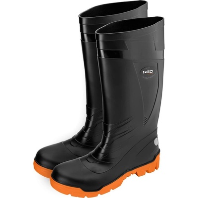 NEO TOOLS Работни ботуши Wellington, PVC, S4 SRC, композитни пръсти, черни, размер 43, NEO (82-900-43) (82-900-43)