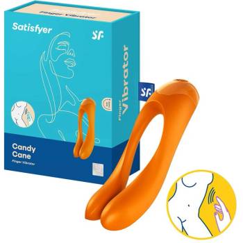 Image 1 of Satisfyer Вибратор за стимулация оранжев Satisfyer Candy Cane