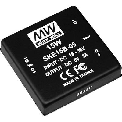 MEAN WELL SKE15A-24 DC / DC menič napätia 24 V/DC 15 W Počet výstupov: 1 x
