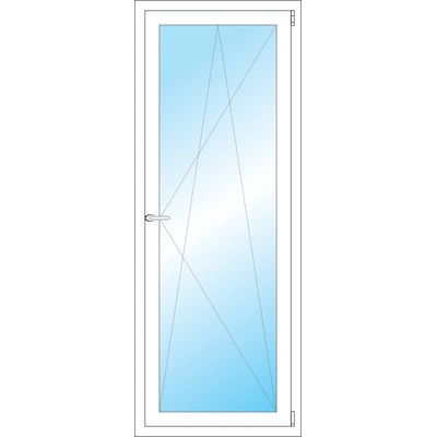 Okna Hned Plastové okno 650 x 1700 mm bílé otevíravé a sklopné pravé