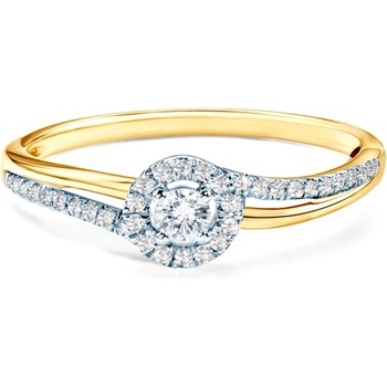 SAVICKI Годежен пръстен Savicki: двуцветно злато, диаманти