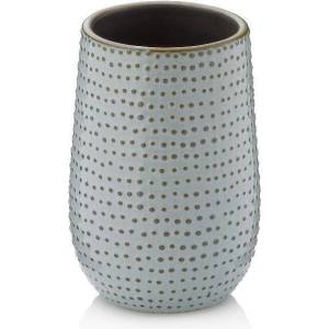 KELA Керамична поставка за четки за зъби KELA Dots, сива (1617)