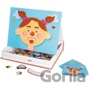 Goki magnetická kniha Zábavné tváre dievča