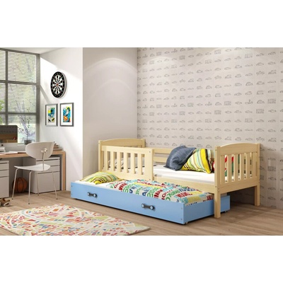 Interbeds Kubus 3 s matracom rozkladacia Prírodná / modrá