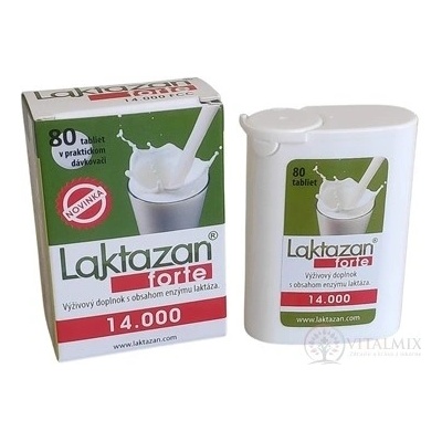 RS Pharma Laktazan forte tablet 14.000 FCC 80 kapslí