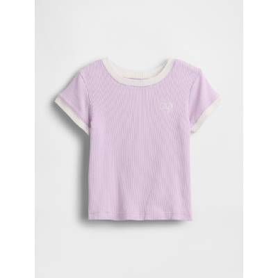 GAP Бебешка ръбеста тениска с лого GAP GAP | Lilav | Момчешки | 12-18 месеца