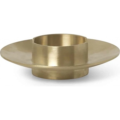 ferm LIVING Mosadzný svietnik Block Brass 11 cm