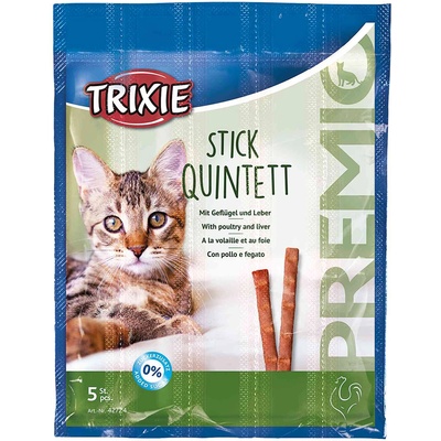 TRIXIE 25g Trixie PREMIO Stick Quintett с птиче месо и черен дроб за котки