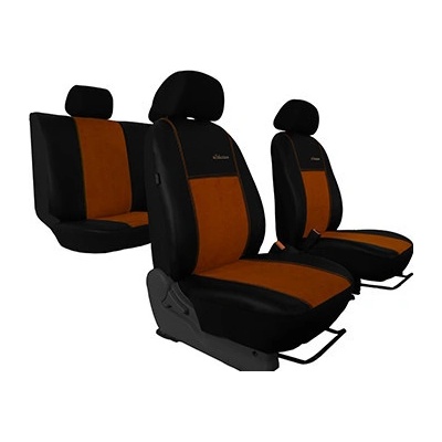 Autopotah Pok-ter PEUGEOT 5008 7x1 I 2009-2016 Exclusive Alcantara Alcantara-kůže hnědá