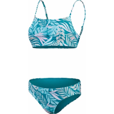 Speedo PRINTED ADJUSTABLE THINSTRAP 2 PIECE svetlomodrá ružová