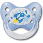 Dentistar Силиконова залъгалка с халка Dentistar - Ракета, размер 2 (22291) - baby