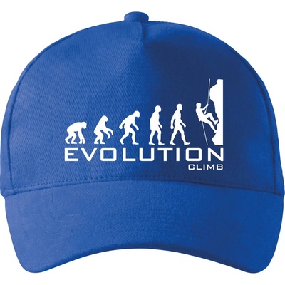Evolution Climb so zahnutým šiltom a látkovou sponou Kráľovská modrá