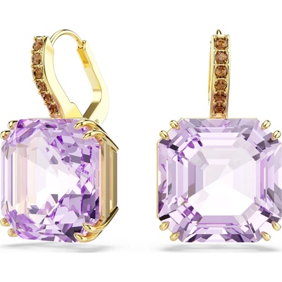 Swarovski Visiace náušnice s fialovými kryštálmi Millenia 5759990