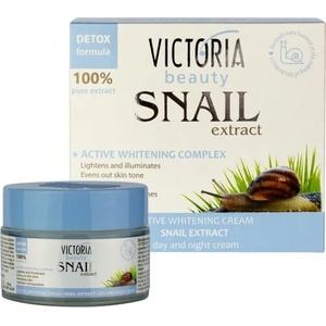 Victoria Beauty избелващ дневен/нощен крем с екстракт от охлюв 50мл