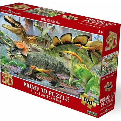 Prime3D Triceratops 3D 100 dílků