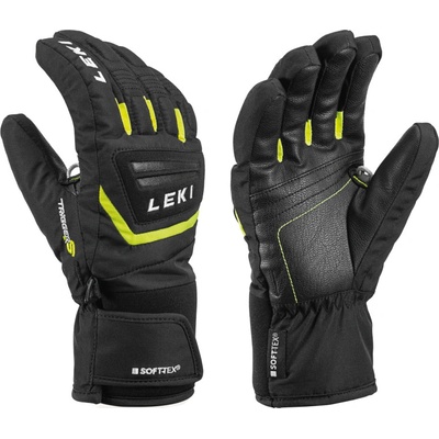 Leki Griffin S junior dětské lyžařské rukavice black-yellow 22/23