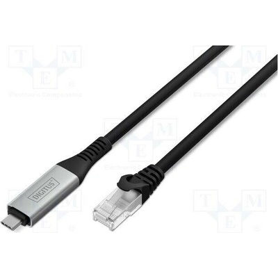 Digitus AK-300601-030-S USB 3.2 Gen 1 RJ45 vidlice USB C vidlice niklovaný 3m