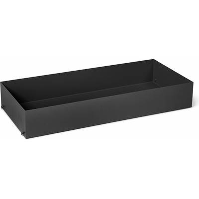 Police do knihovny Punctual hluboký kovová antracitová