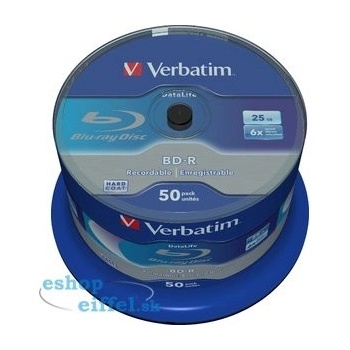 Verbatim BD-R 25GB 6x, 50ks