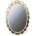 EUROLAMP Огледало 34, 5x24, 5 cm златист (EU0466)