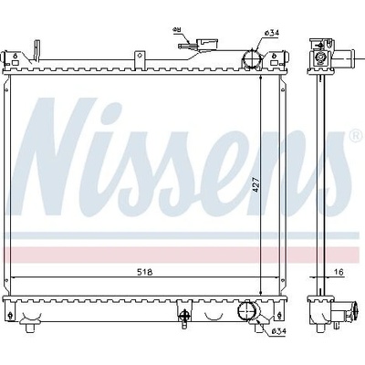 Chladič motoru NISSENS 641756