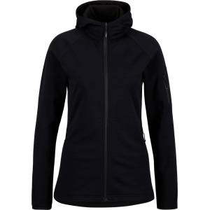 Stoic Дамско вълнено яке Stoic Women's MerinoFleece270 KuolpaLightSt. Zip Hoody Merino hoodie - Black - размер XXL (105-7055-0116)