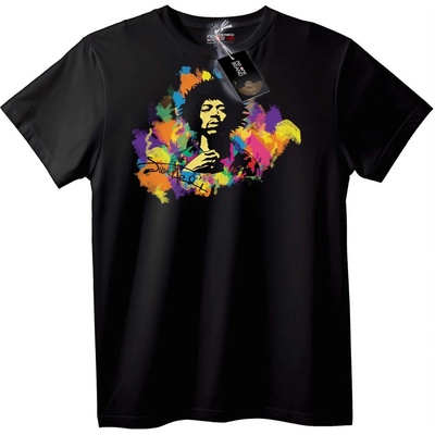NOONEBRAND Тениска Jimi Hendrix с цветове - L, White