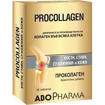 Abo Pharma Procollagen За здрави стави, кости, сухожилия и кожа, 30 таблетки, Abo Pharma (10016936)