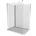 Mexen Kioto Панел за душ тип Walk-in 100 x 80 см, прозрачен, черен - 800-100-212-70-00-080 (800-100-212-70-00-080)