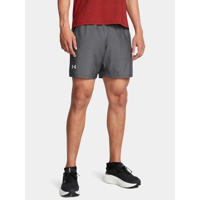 Under Armour UA LAUNCH 7'' HEATHER SHORTS-BLK sivé