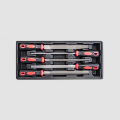 STAVTOOL Sada pilníkov 5 dielov, plastové plato