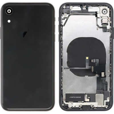 Apple iPhone XR - Zadní Housing - černý s malými instalovanými díly