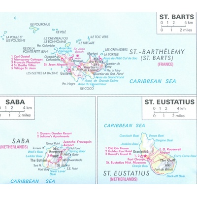 Caribbean Islands Lesser Antilles Nelles Map