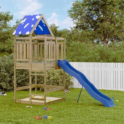 vidaXL Комбинирано детско съоръжение за игра, импрегниран бор (3279213)