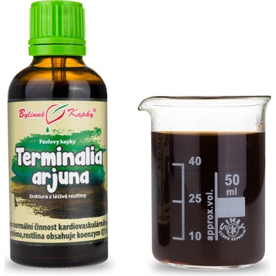 Bylinné kapky Terminalia arjuna bylinné kvapky tinktúra 50 ml