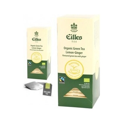 Eilles Čaj BIO&FAIRTRADE zelený čaj citrón a zázvor 1 x 25 ks x 2,5 g