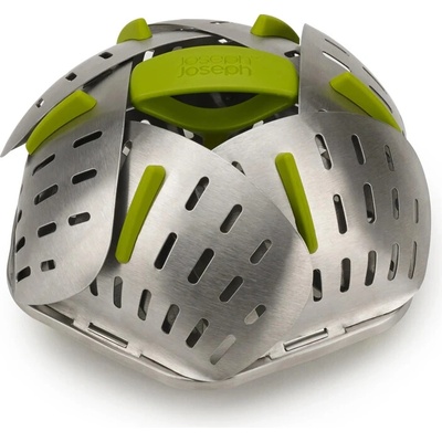 JOSEPH JOSEPH Napařovač Bloom Steel 45033, nerez/zelený