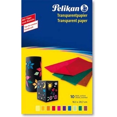 Farebné papiere Pelikan transparentné 10 listov