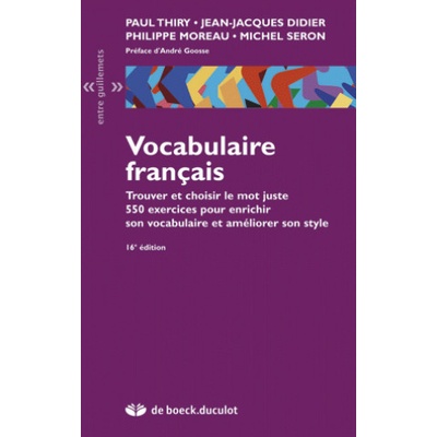 Vocabulaire français