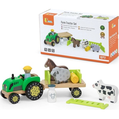 Viga 44680 traktor s vlečkou a zvieratami