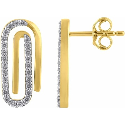 Eppi Zlaté náušnice s diamantmi Tilly E49539