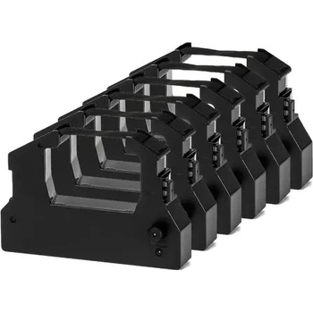 Image 1 of Compatible КОМПЛЕКТ 6 ЛЕНТИ ЗА МАТРИЧЕН ПРИНТЕР EPSON LQ-100 (LQ100)/150/150K/ACTIONPRINTER 3250/AP3250 - Black - 6 PCS - PN RR-EP-LQ100-BK - 6 x 2 милиона (300EPSLQ 100BG6)