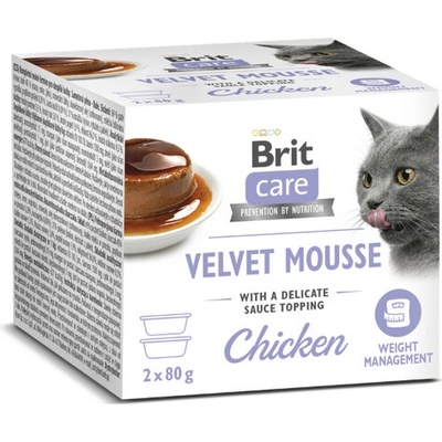 Brit Care Cat Velvet Mousse Weight Management Chicken 2 x 80 g