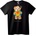 NOONEBRAND Тениска Топло сърце с Плюшено мече - 2XL, Black
