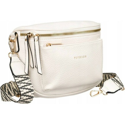 Peterson dámska kabelka Ptn 3047-9962 biela crossbody 24 x 18 x 10 cm