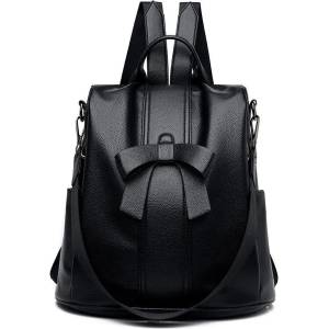 CHARON Дамска Раница Charon Ribbon, Черна, Различни цветове (ZYBP013-BLACK)