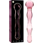 IBIZA Nebula Model 13 Dildo Borosilicate Glass 18x3.5cm Pink