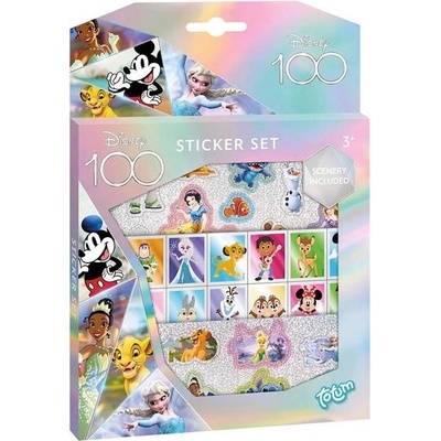 Totum Disney 100 darčekový box so samolepkami