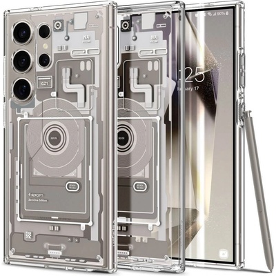 Spigen Ultra Hybrid Zero One Case - хибриден кейс с висока степен на защита за Samsung Galaxy S24 Ultra (прозрачен-титан)