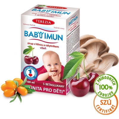 Terezia Baby Imun sirup s hlivou a rakytníkom višna 100 ml